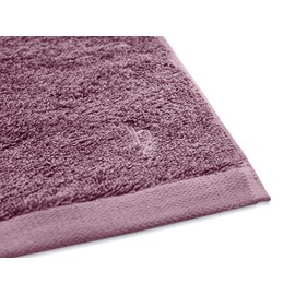 herzbach home Premium Hand Towels 50 x 100 cm Set of 2 (Mauve) - High Quality, Soft and Absorbent Towels in Best Quality - 100% Natural Cotton