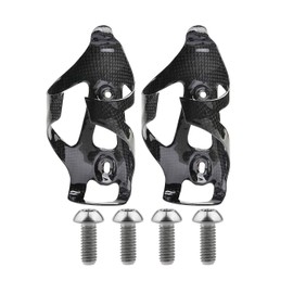 Wanyifa Full Carbon Fiber Bicycle Water Bottle Cages Holder Brackets with Titanium Bolts Pack of 2 (Glossy)