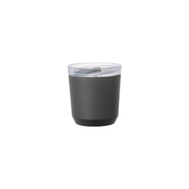 KINTO 20436 Two Go Tumbler, 8.5 fl oz (240 ml), Includes Plug, Black