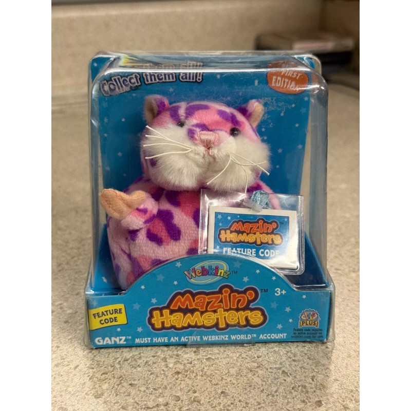 GANZ Webkinz Mazin' Hamsters Pixie Soft Plush Animal With Online