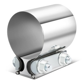 DNA MOTORING EXA-CL-008 2.75 Inch Butt Joint Band Clamps for Exhaust Muffler Repair,304 Stainless Steel