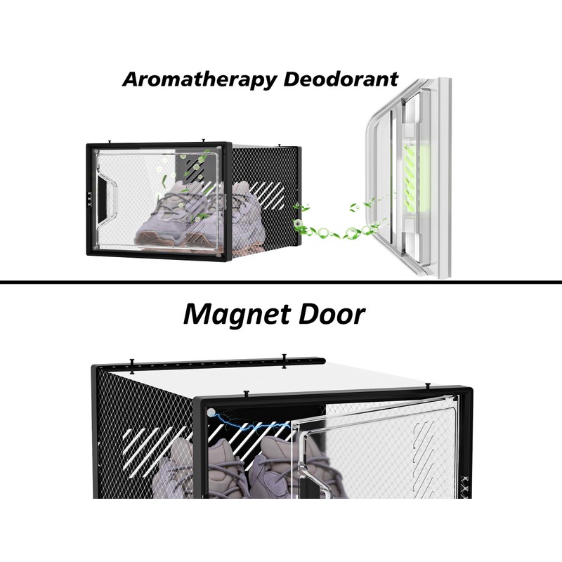 SIMPDIY Shoe Storage, 12 Pack X-Large Shoe Organizer for Closet,