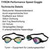 Tyron Performance Speed Goggle (Black Mirrored), Swimming Goggles | Training