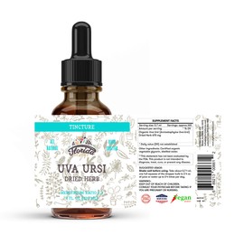 Uva Ursi Tincture, Organic Uva Ursi Extract (Arctostaphylos Uva-Ursi) Herb Health Supplement, Non-GMO in Cold-Pressed Organic Vegetable Glycerin 4 oz, 670 mg