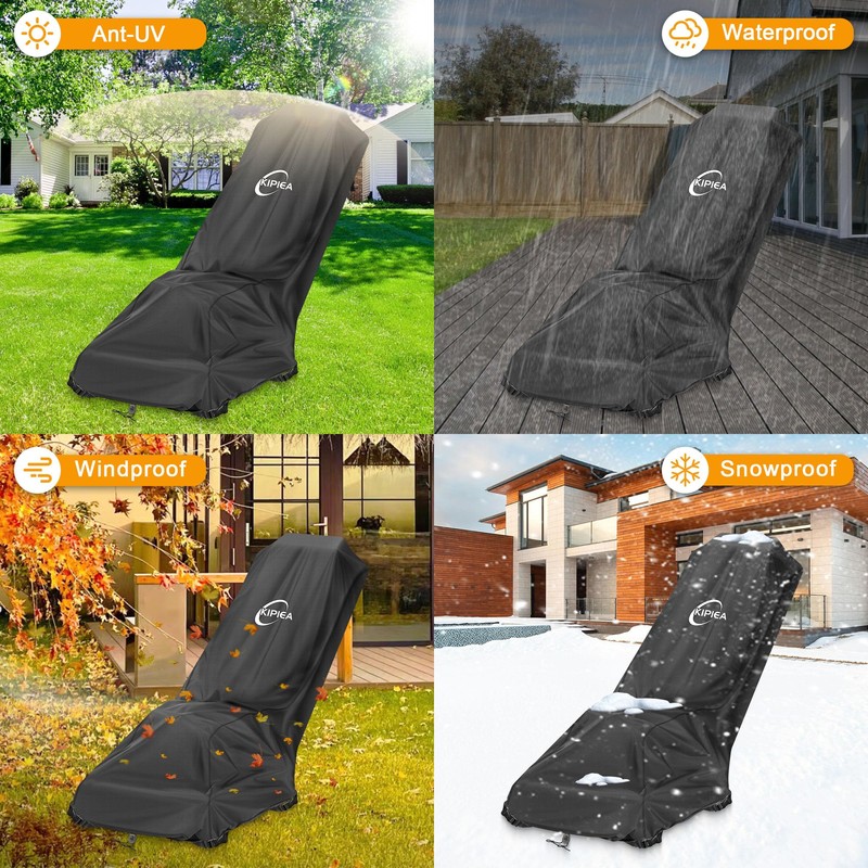 Kipiea 600D Heavy-Duty Waterproof Lawn Mower Cover – Universal Fit