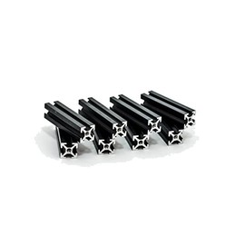 MakerBeam 40 mm 10 x 10 mm Aluminium Construction Profile (Pack of 8) – Black