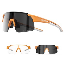 KAPVOE Kids Baseball Glasses Photochromic Youth Sports Sunglasses Softball Cycling Running Boys Girls Age 3-14 - K9035