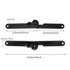Savagrow 4pcs 180 Degree Rotatable Support Hinges Black 9" Folding