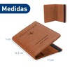 Bluelander Porta Pasaporte, con Protección RFID, Porta Pasaporte y Visa,