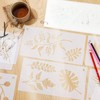 32 Pieces Leaves Stencil Reusable Sheet Painting Stencil Sheet Wall