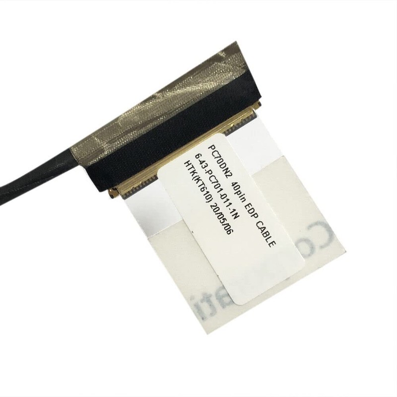 JINTAI LED LVDS LCD Screen Cable for CLEVO PC70DN2 40pin
