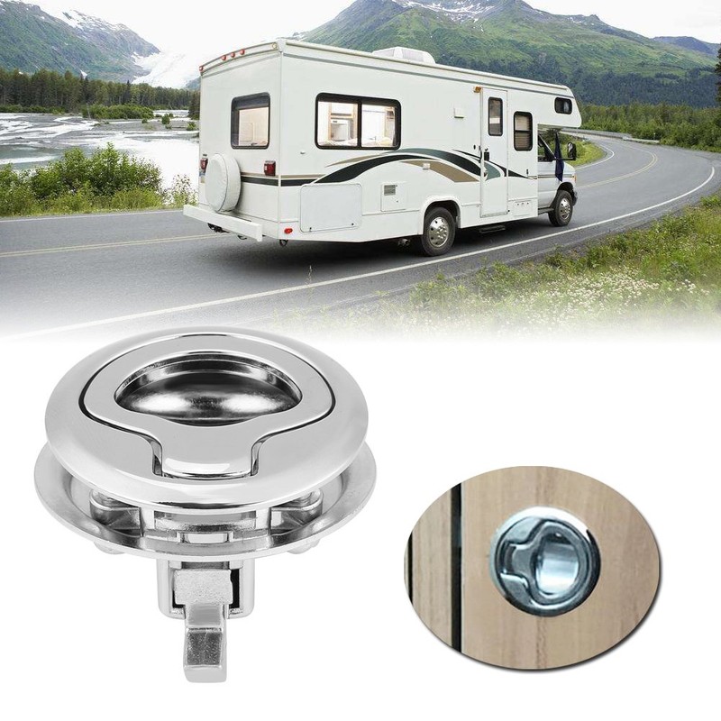 Boot Flush Pull Hatch, RV 1.5 Inch Zinc Alloy Deadbolt
