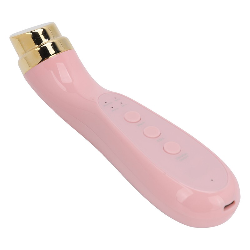 Facial Beauty Massager Hot Compress Vibration EMS Microcurrent Skin Tightening