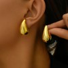Julyls 18K Gold Earrings Dupes, Elegant Waterdrop Earrings for Women,