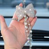 Lagnlnaoy Rhinestone Car Pendant Rear View Mirror Hanging Interior Styling
