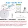 HOREVO Plug-in Pendant Light with Remote Control, Bluetooth Speaker, and
