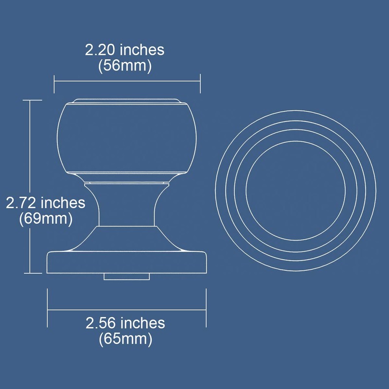 Dummy Ribbed Round Crystal Door Knobs Polished Chrome Round Rosette