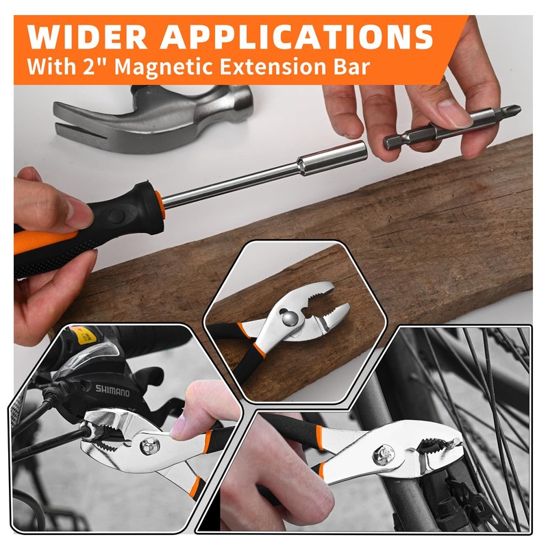58-Piece Tool Kit Basic Home Repair Tool Set, General Household