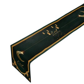 QYCX Eid Mubarak Table Runner, Happy Eid Mubarak Ramadan Mubarak Table Runner Star Moon Lamp Kitchen Dining Table Runner Table Cover Rectangle Tablecloth for Eid Mubarak Dinner Events Decor Eid Mubarak Table Centerpieces Decorations for Indoor Outdoor Fa