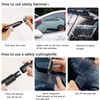 Katyjun 2 Stück Kompakter Tragbarer Nothammer Auto Essentials, Notfallhammer Auto