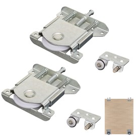Sliding Door Casters Metal Furniture Castors Sliding Doors Wheels Furniture Sliding Door Fitting Furniture Sliding Door Roller Sliding Doors Rolling Accessories for Wardrobe Cabinet Window Pack of 2