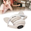 LXB39A Cat Ear Bluetooth Headset Cute Adjustable Bass Portable Wireless