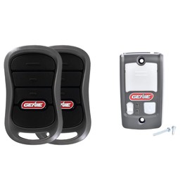 Genie 3-Button Garage Door Opener Remotes (2 Pack) and Genie Series II Garage Door Opener Wall Console