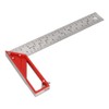30cm Stainless Steel Right Angle Ruler 45°/90° Woodworking Try Square