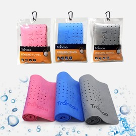 Paquete de 6 toallas de enfriamiento PVA (33 x 7.85 pulgadas, toalla de enfriamiento instantáneo de PVA, bufanda de enfriamiento instantáneo, trapos de sudor para toalla de gimnasio, toalla deportiva para correr, entrenamiento, natación, golf