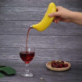 Banana Hip Flask, 5oz Stainless Steel Fruit Shaped Banana Flask Funny Hip Flask Mini Flask Drinking Flasks Travel Flask Camping Flask Pocket Flask for with Funnel for Men and Women