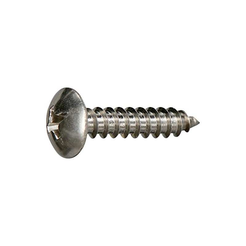 Trusco Nakayama Y838-0412 Truss Head Tapping Screws, Type 1, Stainless