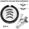 Natural Magnetic Eyelashes with Applicator - Reusable Magnetic Eyelashes Natural