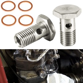 JIAD Fuel Banjo Bolt Washer Kit Ultra High Flow Upgrade Compatible with Ford Powerstroke 6.0L 6.4L Fit for Powerstroke F250, F350, 450, F550