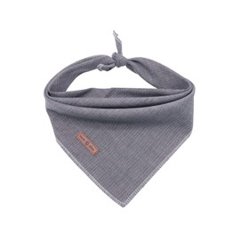 Lionet Paws Dog Bandana for Small Medium Large Dogs, Cat Dog Kerchief Dog Triangle Bibs Scarf for Girl or Boy Grey Lines