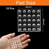 Biaungdo 12 Pcs Self Stick Carpet Protector Spiked Caster Cups,