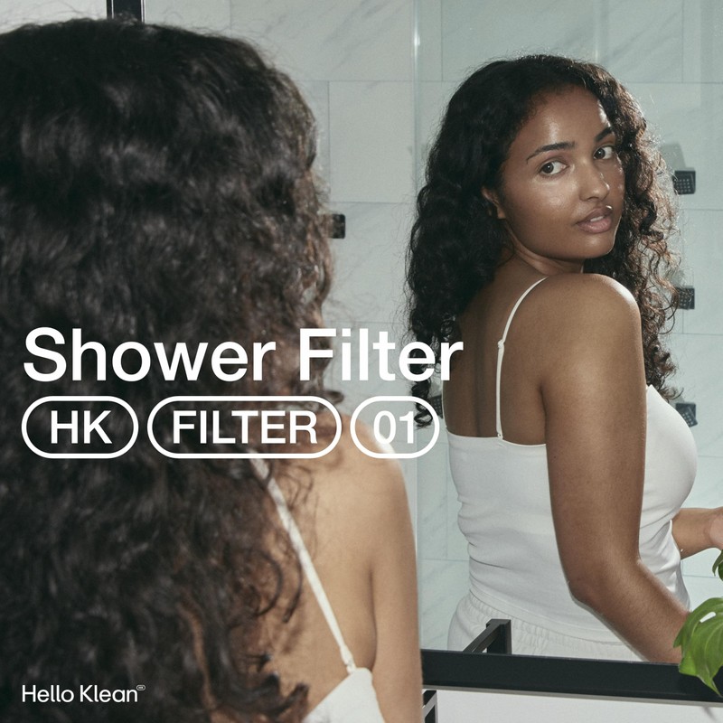 Hello Klean Shower Filter in Black - Filter Unwanted Metals,