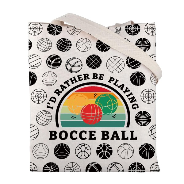 FUSTMW Bocce Ball Tote Bags for Bocce Ball Lover I