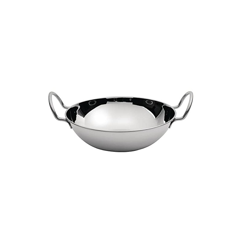 Olympia Stainless Steel Balti Dish, 154 mm Diameter