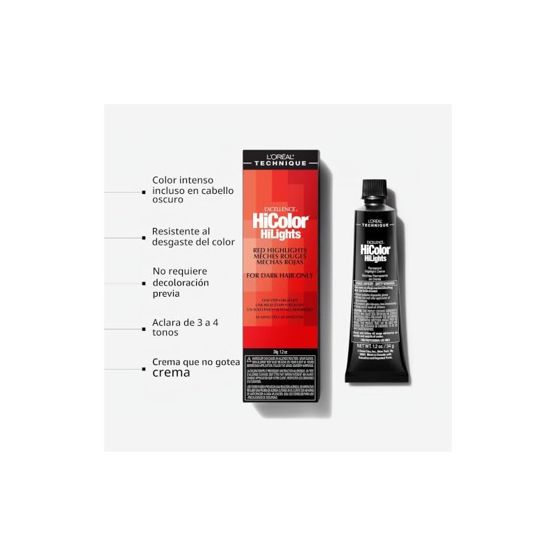 L'oreal Excellence Hicolor, Red Magenta Highlights, 1.2 Ounce