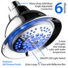 Hotel Spa 6-setting 5" Rechargable LED Shower Head with Light