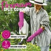 HANDLANDY Ladies Leather Gardening Gloves, Thorn Proof Long Gauntlet Garden