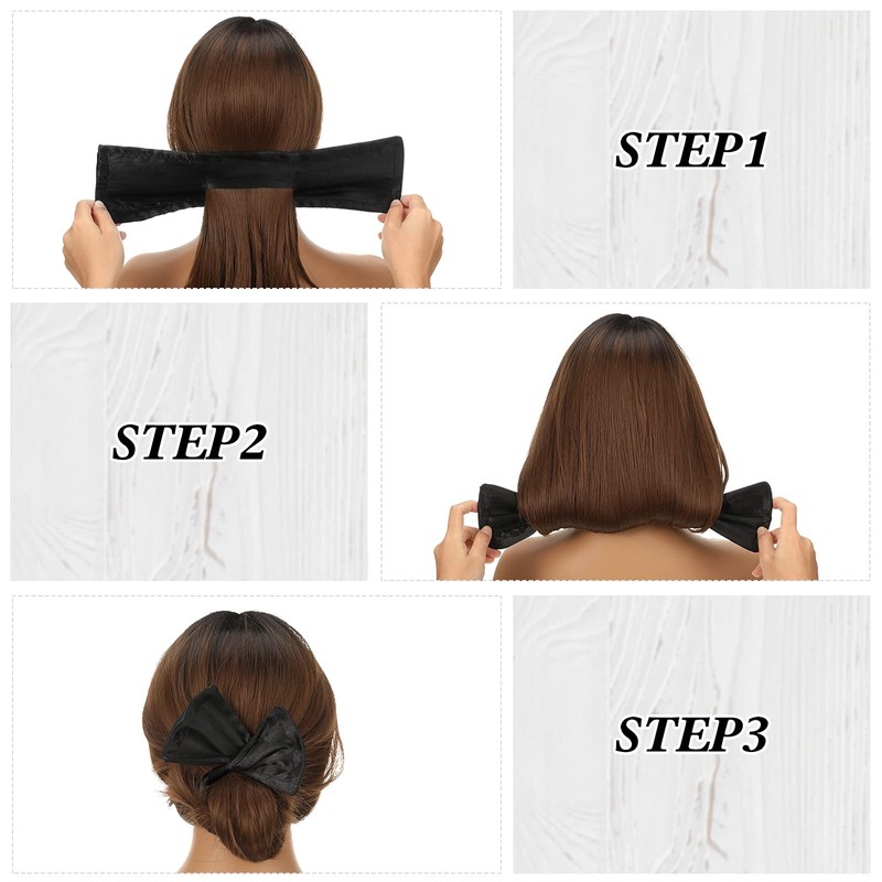 4 Pieces Deft Hair Bun Maker Doughnut Hair Bun French