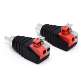 Surf turtle 10 Pack Speaker Wire Cable to Audio Male Female RCA Connector Adapter Jack Plug (5 Male and 5 Female)