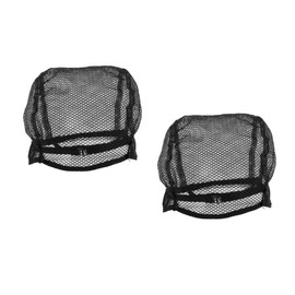 Healvian 4 pcs Adjustable Mesh Wig Caps Lightweight Black Wig Hair Net for Easy Weaving and Hair Styling Durable Stretchy Design for Portable Use and Easy Cleaning