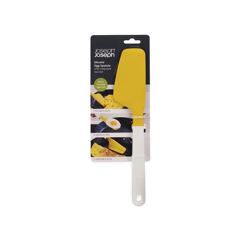Joseph Joseph Silicone Elevate Egg Spatula with Integrated Tool Rest,