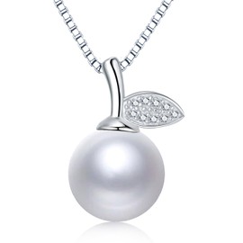 Freshwater Cultured Pearl Necklace-Birthday Gifts for Women Wife-Gift for Wife Wedding Anniversary Jewelry-Mom Girlfriend Mothers Day Gifts for Mom Women Christmas Day Valentines Gifts for Her (white pearl necklace)