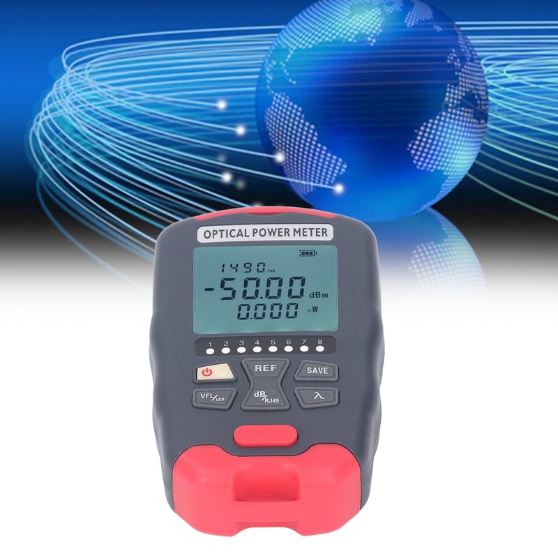 20KM Fiber Optic Power Meter Red Light VFL Visual Fault