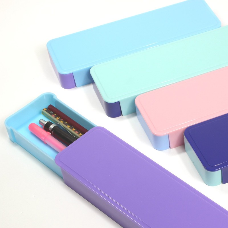 Eagle Japan SP543 Pencil Case, Slide Plastic Pen Case, Sax