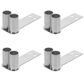 ibasenice Replacement 1:10 RC Car Simulation Exhaust Pipe Double Pipe, 4 Sets Stainless Steel and PVC, Robust Materials, Easy Installation, Realistic Design, Perfect for DIY and Modification