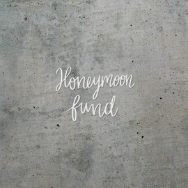 Decal Stickers of Honeymoon Fund (White) (Set of 2) Premium Waterproof Vinyl Decal Stickers for Laptop Phone Accessory Helmet Car Window Mug Tuber Cup Door Wall Decoration - ANDsticg92035WH